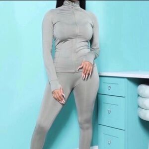 Boutique | Sage Green Active Pant Set